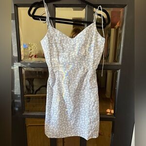 Francesca's Collections Blue Floral Dress